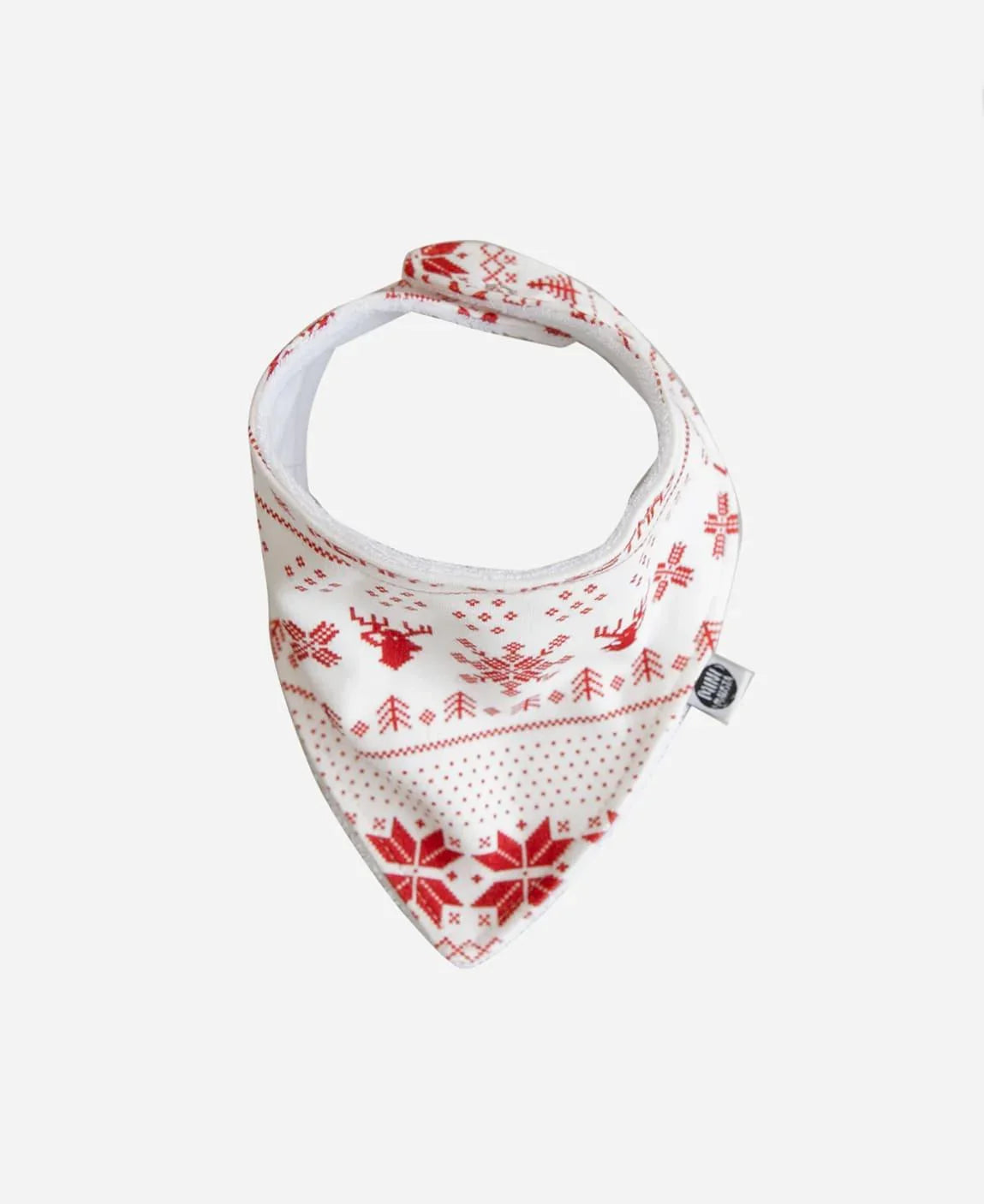 Babador Bandana Unissex | Xmas Tricot - MiniMalista Baby - 0, b2b, Baby, Christmas, com-desconto-mm10, Meia Estação, Menina, natal, Neutro, Unissex, Xmas -bebê-minimalista-estiloso