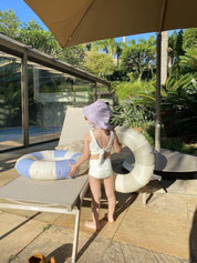 Biquini Dupla Face Infantil UV50+ MiniMalista | Liso Branco Off - MiniMalista Baby - 0, b2b, Calor, com-desconto-mm10, Menina, tab-tam-biquini, Verão -bebê-minimalista-estiloso