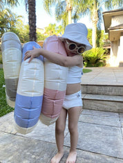 Biquini Dupla Face Infantil UV50+ MiniMalista | Liso Branco Off - MiniMalista Baby - 0, b2b, Calor, com-desconto-mm10, Menina, tab-tam-biquini, Verão -bebê-minimalista-estiloso