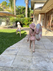 Biquini Dupla Face Infantil UV50+ MiniMalista | Liso Peachy - MiniMalista Baby - 0, b2b, Calor, com-desconto-mm10, Menina, tab-tam-biquini, Verão -bebê-minimalista-estiloso