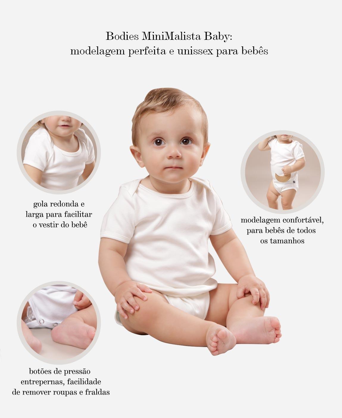 Body de Bebê Manga Curta Prematuro Unissex Dreamy - MiniMalista Baby - b2b, Baby, Meia Estação, Menina, outlet, tab-tam-body-curto -bebê-minimalista-estiloso