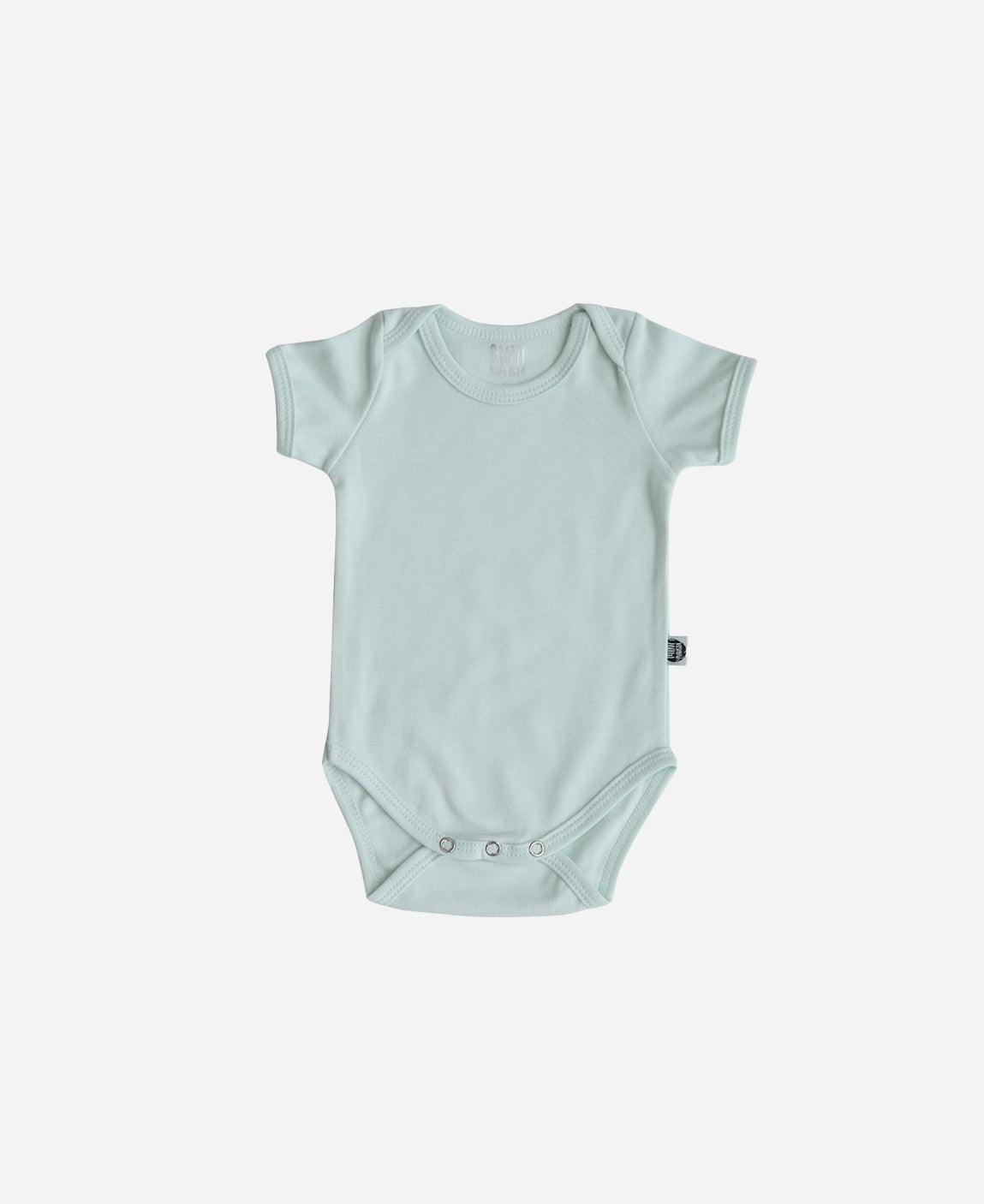 Body de Bebê Manga Curta Unissex MiniMalista Liso Mint - MiniMalista Baby - b2b, Baby, com-desconto-mm10, Meia Estação, Menino, new, tab-tam-body-curto -bebê-minimalista-estiloso