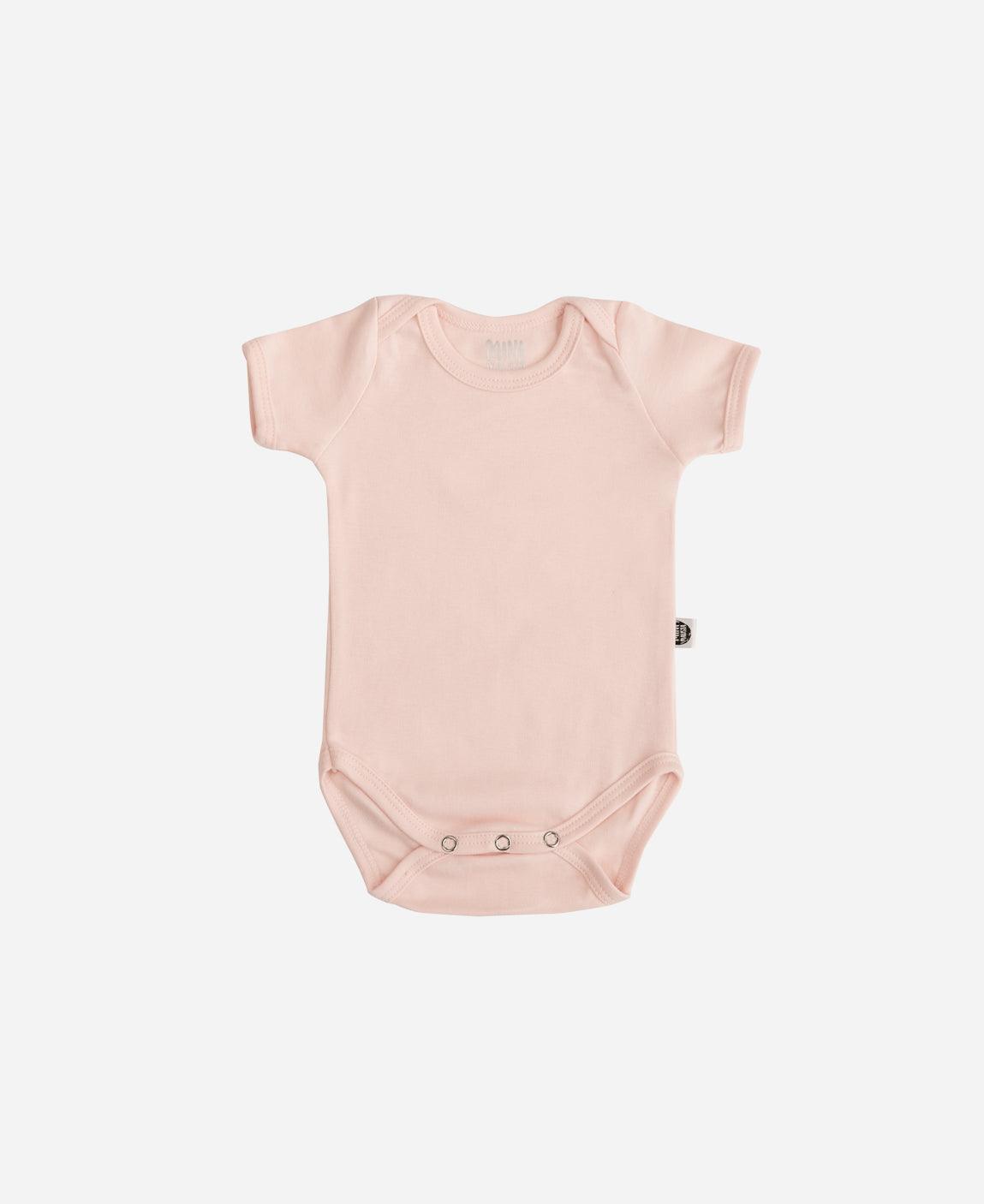 Body de Bebê Manga Curta Unissex MiniMalista Liso Peachy - MiniMalista Baby - b2b, Baby, com-desconto-mm10, Meia Estação, Menina, tab-tam-body-curto -bebê-minimalista-estiloso