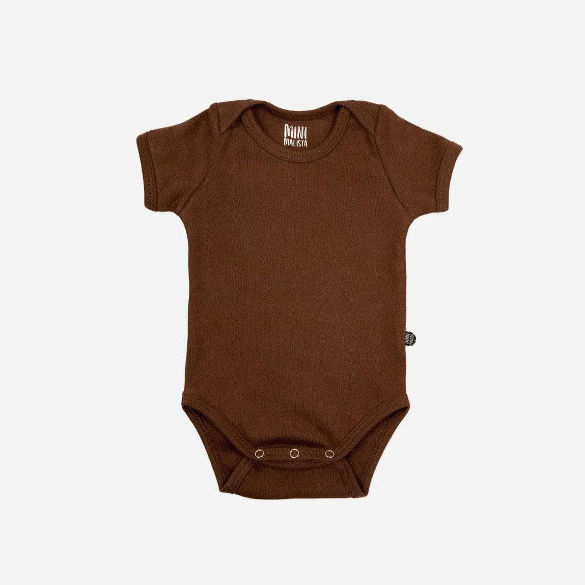 Body de Bebê Manga Curta Unissex MiniMalista | Liso Oak - MiniMalista Baby - 0.3, b2b, Baby, black-friday, com-desconto-mm10, Meia Estação, Menino, tab-tam-body-curto -bebê-minimalista-estiloso