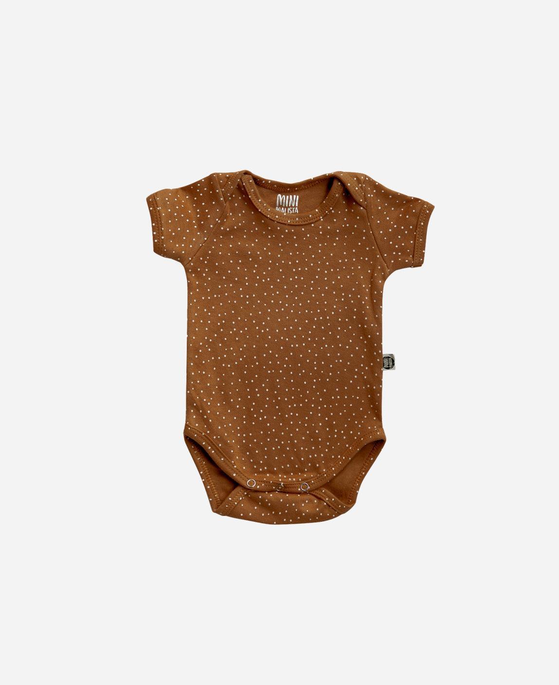 Body de Bebê Manga Curta Unissex | Bolinhas Outono - MiniMalista Baby - 0.4, b2b, Baby, black-friday, com-desconto-mm10, Meia Estação, Menina, tab-tam-body-curto -bebê-minimalista-estiloso