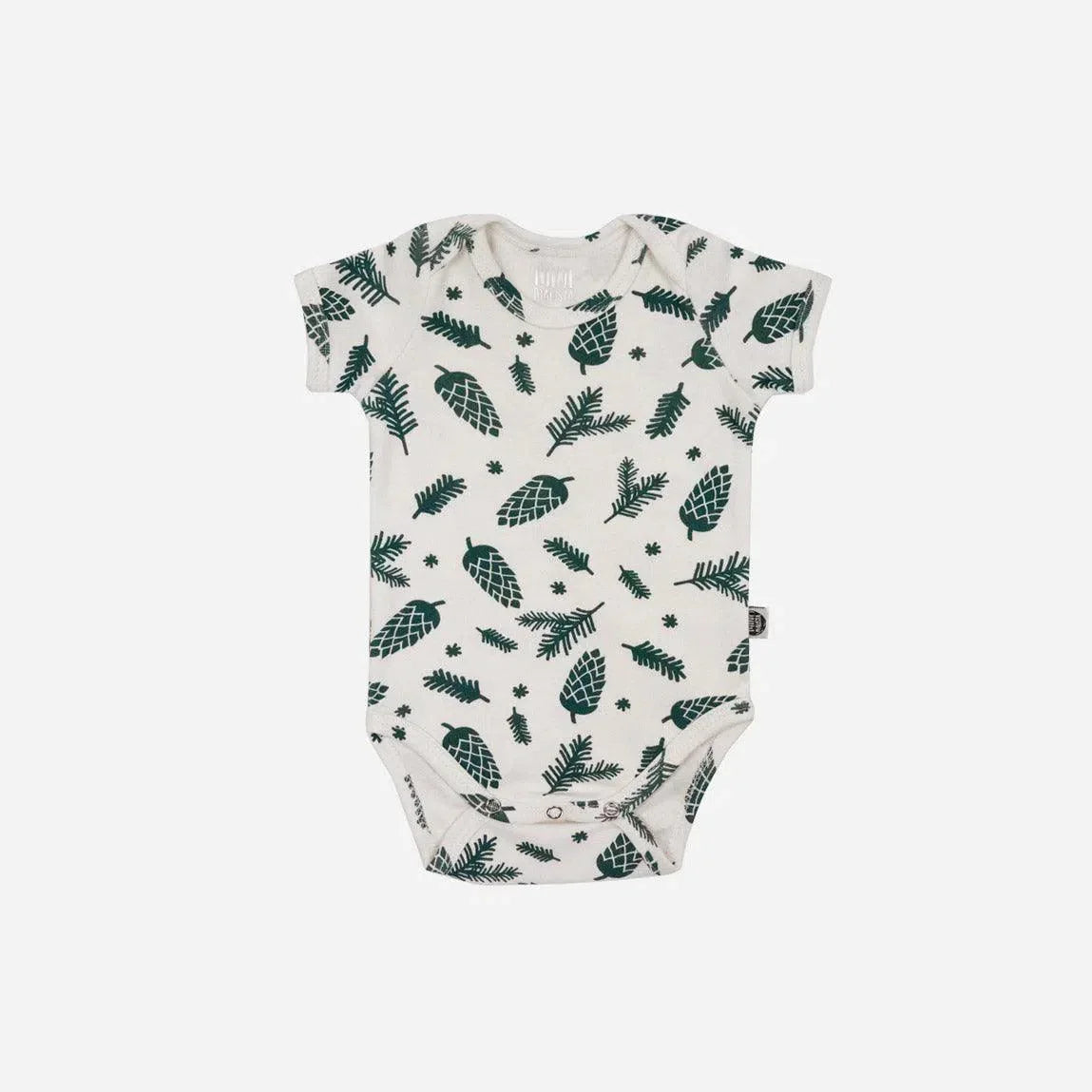 Body de Bebê Manga Curta Unissex | Pine Cones - MiniMalista Baby - 0, b2b, Baby, Christmas, com-desconto-mm10, Meia Estação, Menino, natal, SALE-FINAL, tab-tam-body-curto, Xmas -bebê-minimalista-estiloso