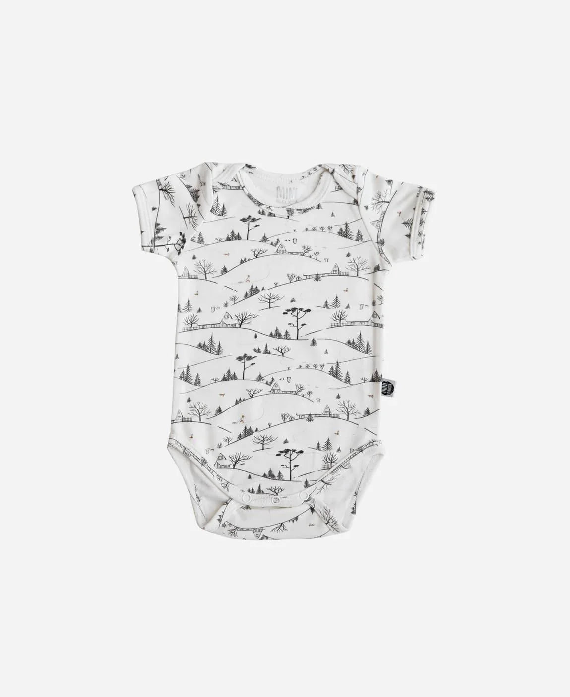 Body de Bebê Manga Curta Unissex | Village - MiniMalista Baby - 0, b2b, Baby, Christmas, com-desconto-mm10, Meia Estação, Menina, Menino, natal, Neutro, tab-tam-body-curto, Unissex, Xmas -bebê-minimalista-estiloso
