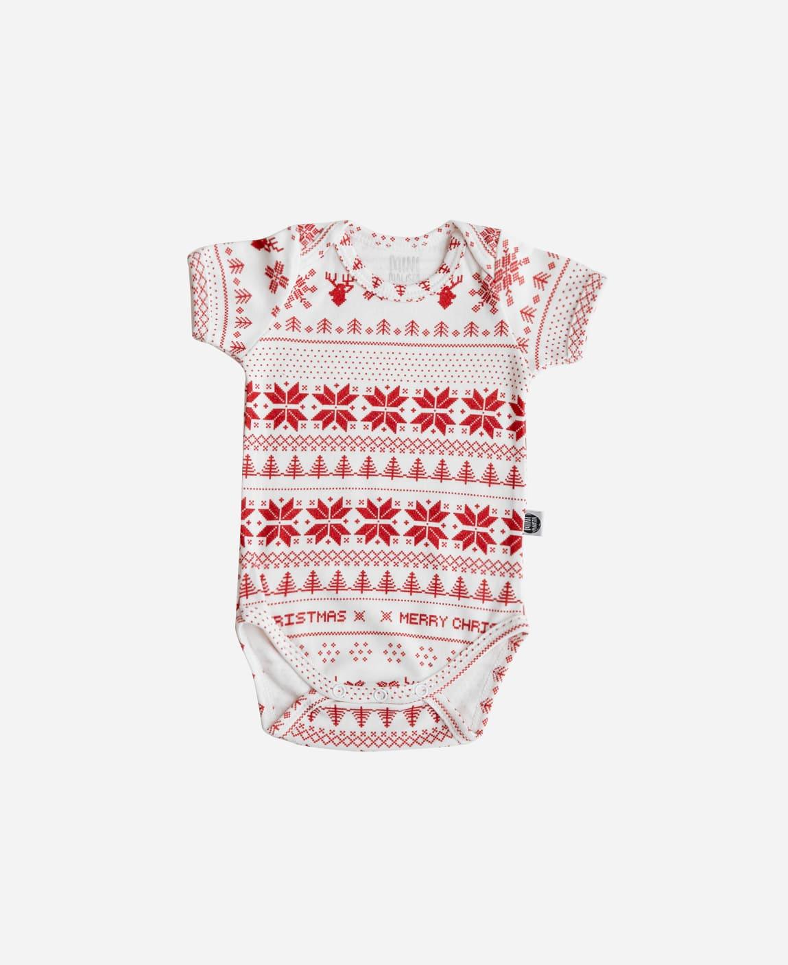 Body de Bebê Manga Curta Unissex Xmas Tricot - MiniMalista Baby - b2b, Baby, Christmas, com-desconto-mm10, Meia Estação, natal, Neutro, tab-tam-body-curto, Unissex, Xmas -bebê-minimalista-estiloso