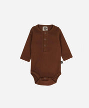 Body de Bebê Manga Longa Unissex Canelado Botões Liso Oak - MiniMalista Baby - b2b, Baby, com-desconto-mm10, Frio, Menino, Winter Sale 30% -bebê-minimalista-estiloso