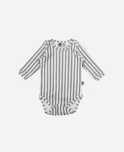 Body de Bebê Manga Longa Unissex | Listras Retrô Cinza - MiniMalista Baby - 0.3, 0.45, b2b, Baby, black-friday, Frio, Menino, Neutro, outlet, SALE-FINAL, tab-tam-body-manga-longa, Unissex -bebê-minimalista-estiloso