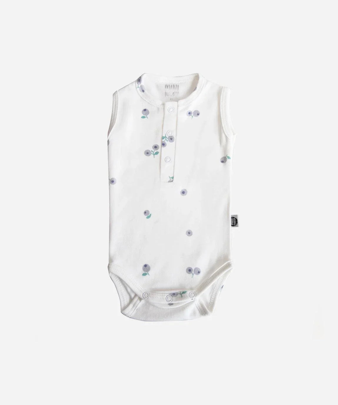 Body de Bebê Regata Unissex Botões | Blueberry - MiniMalista Baby - 0.2, b2b, Baby, black-friday, Calor, com-desconto-mm10, Menino, Neutro, tab-tam-body-regata, Unissex, Verão -bebê-minimalista-estiloso