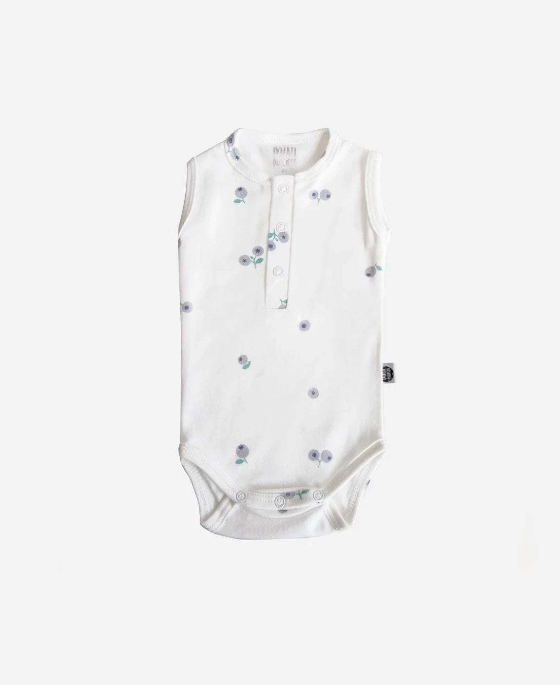 Body de Bebê Regata Unissex Botões | Blueberry - MiniMalista Baby - 0.2, b2b, Baby, black-friday, Calor, com-desconto-mm10, Menino, Neutro, tab-tam-body-regata, Unissex, Verão -bebê-minimalista-estiloso