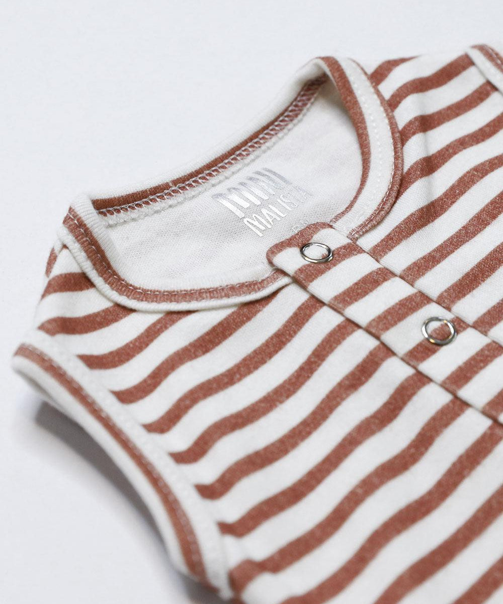 Body de Bebê Regata Unissex Botões | Listrinhas Chutney - MiniMalista Baby - 0.3, 0.45, b2b, Baby, black-friday, Calor, com-desconto-mm10, Menino, Neutro, new, tab-tam-body-regata, Unissex, Verão -bebê-minimalista-estiloso