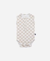 Body de Bebê Regata Unissex Botões | Racer Beige - MiniMalista Baby - 0.3, b2b, Baby, black-friday, Calor, com-desconto-mm10, Menina, Neutro, tab-tam-body-regata, Unissex, Verão -bebê-minimalista-estiloso