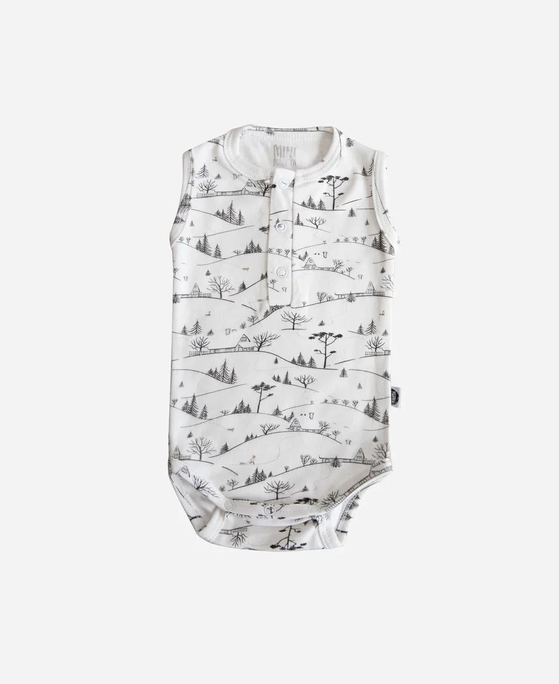 Body de Bebê Regata Unissex Botões | Village - MiniMalista Baby - 0, b2b, Baby, Calor, Christmas, com-desconto-mm10, Menina, natal, Neutro, tab-tam-body-regata, Unissex, Verão, Xmas -bebê-minimalista-estiloso
