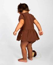 Body-Vestido de Bebê Manga Curta MiniMalista | Liso Oak - MiniMalista Baby - 0.3, b2b, Baby, black-friday, com-desconto-mm10, Meia Estação, Menina, tab-tam-body-vestido -bebê-minimalista-estiloso