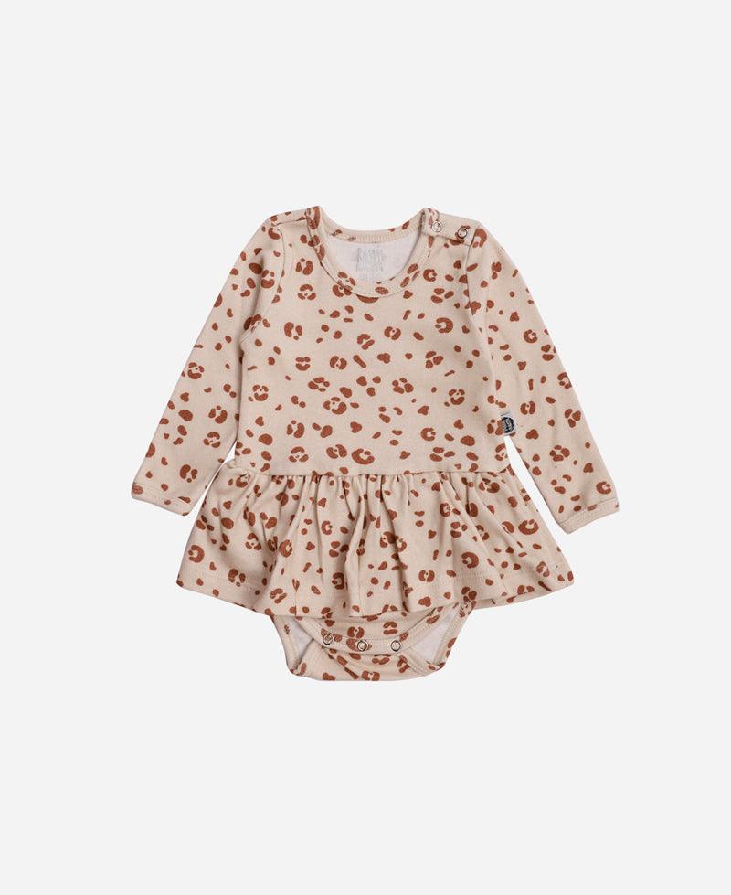 Body-Vestido de Bebê Manga Longa Jaguar - MiniMalista Baby - b2b, Baby, com-desconto-mm10, Frio, Menina, tab-tam-body-vestido -bebê-minimalista-estiloso