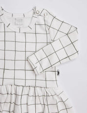Body-Vestido de Bebê Manga Longa | Greeny - MiniMalista Baby - 0.3, b2b, Baby, black-friday, com-desconto-mm10, Frio, Menina, tab-tam-body-vestido -bebê-minimalista-estiloso