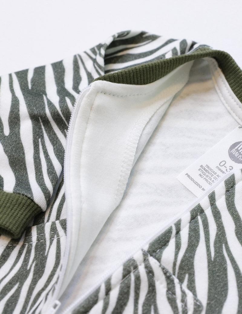 Bomber Unissex Malha | Zebra - MiniMalista Baby - 0.3, 0.45, b2b, Baby, black-friday, com-desconto-mm10, Frio, Kids, Menina, Menino, tab-tam-bomber -bebê-minimalista-estiloso