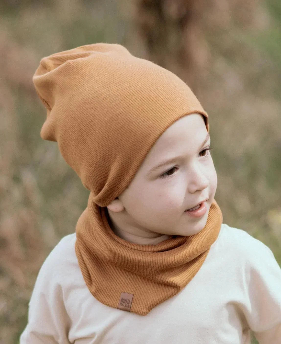 Cachecol Infinito Canelado Unissex MiniMalista | Liso Goldie - MiniMalista Baby - 0.3, b2b, black-friday, com-desconto-mm10, Frio, Menina, Menino, Neutro, Unissex, Winter Sale 20%, Winter Sale 30% -bebê-minimalista-estiloso