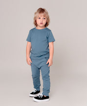 Calça Bolsão Unissex | Liso Azul Retrô