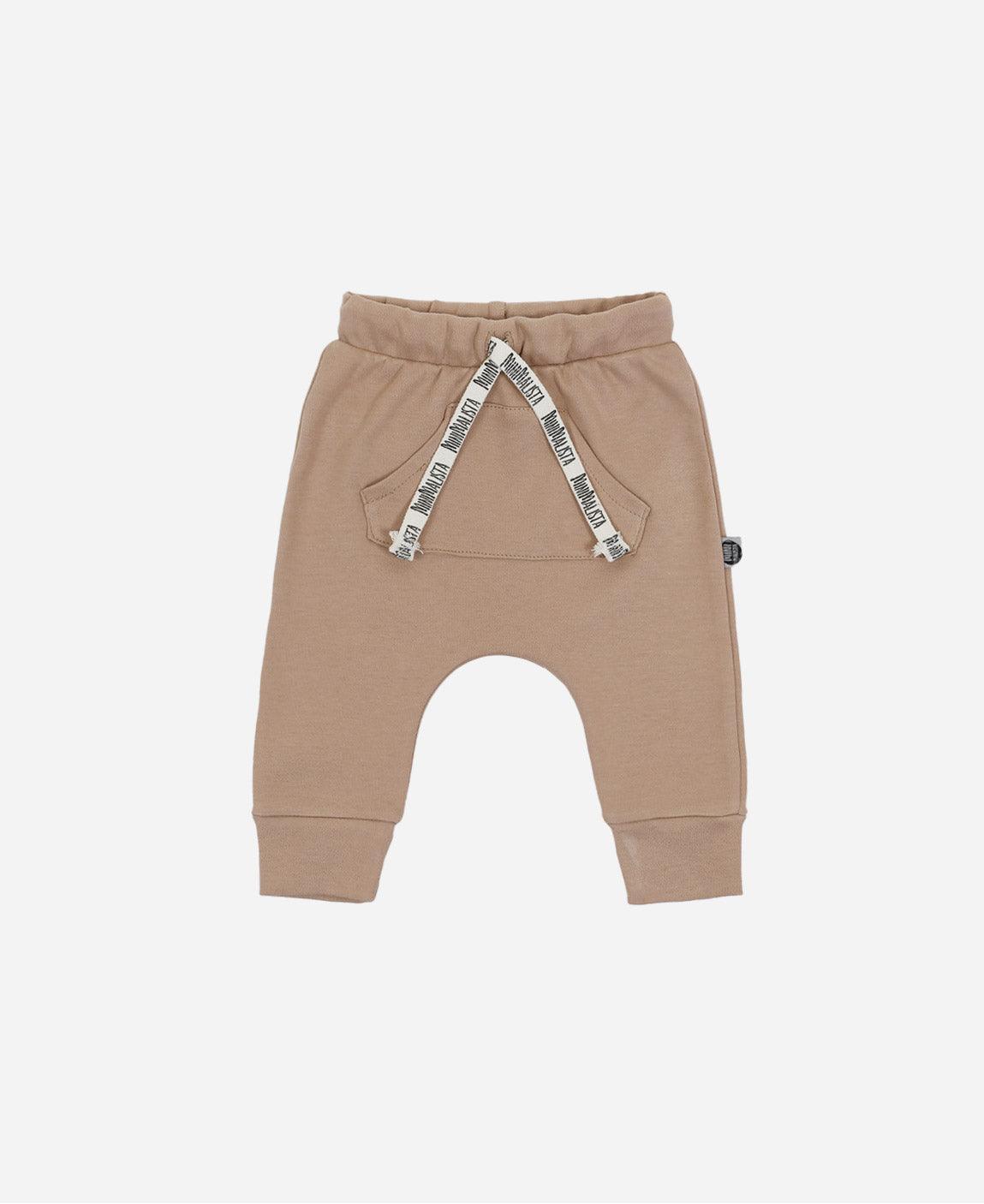Calça Bolsão Unissex MiniMalista | Liso Cinnamon - MiniMalista Baby - 0.2, b2b, Baby, black-friday, com-desconto-mm10, Kids, Meia Estação, Menino, Neutro, tab-tam-calça-bolsão-kids, Unissex -bebê-minimalista-estiloso