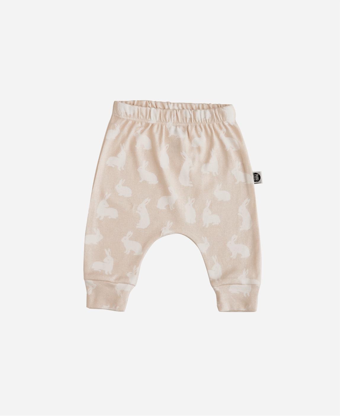 Calça de Bebê Harém Unissex Bunny - MiniMalista Baby - b2b, Baby, com-desconto-mm10, Meia Estação, Menina, tab-tam-calça-harem-bebe -bebê-minimalista-estiloso