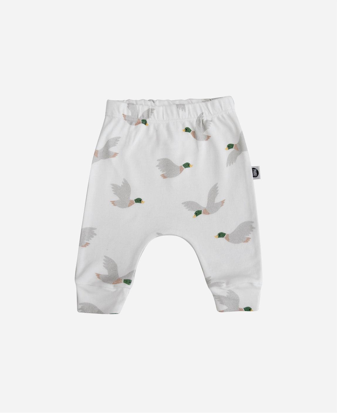 Calça de Bebê Harém Unissex Mallard Duck - MiniMalista Baby - b2b, Baby, com-desconto-mm10, Meia Estação, Menino, tab-tam-calça-harem-bebe -bebê-minimalista-estiloso