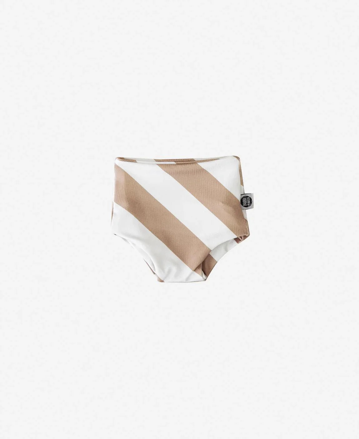 Calcinha de Praia Estampado UV50+ | Listras Diagonais Bege - MiniMalista Baby - 0, b2b, Baby, Calor, com-desconto-mm10, Kids, Menina, new, tab-tam-calcinha-praia, Verão -bebê-minimalista-estiloso