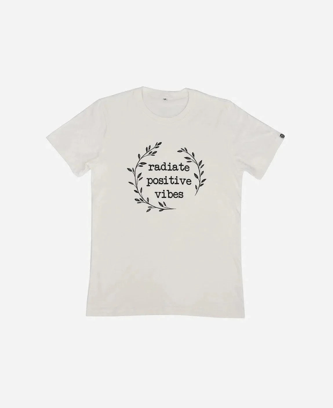 Camiseta Adulto Radiate Positive Vibes - MiniMalista Baby - 0.3, 0.45, b2b, black-friday, com-desconto-mm10, Meia Estação, Menina, Menino, Neutro, tab-tam-cam-adulto-2, Unissex -bebê-minimalista-estiloso