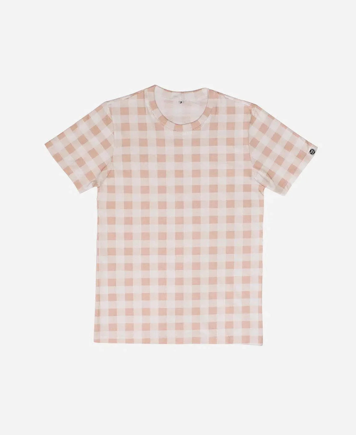 Camiseta Adulto Unissex | Vichy Rose - MiniMalista Baby - 0.3, b2b, black-friday, Meia Estação, Menina, outlet, SALE-FINAL, tab-tam-cam-adulto-2 -bebê-minimalista-estiloso