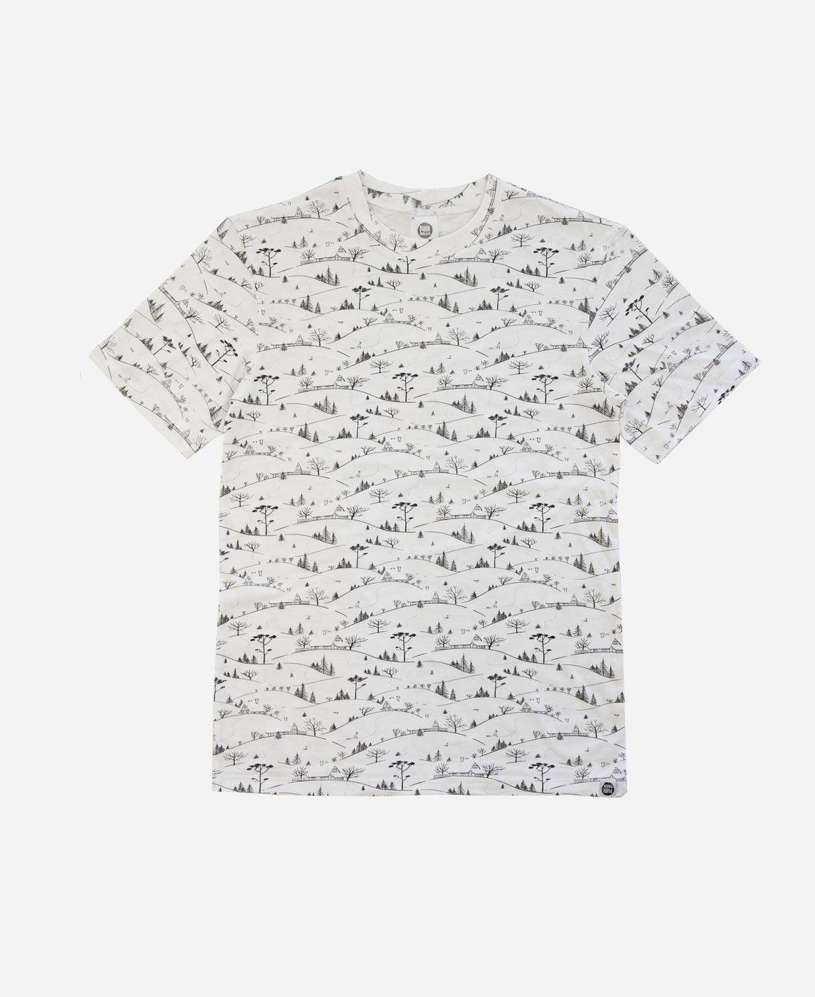 Camiseta Adulto Unissex | Village - MiniMalista Baby - 0, b2b, Christmas, com-desconto-mm10, Meia Estação, Menina, Menino, minime, natal, Neutro, tab-tam-cam-adulto-2, Unissex, Xmas -bebê-minimalista-estiloso