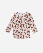 Camiseta Infantil de Inverno Manga Longa Unissex Botões | Tiger - MiniMalista Baby - 0.3, 0.35, b2b, black-friday, com-desconto-mm10, Frio, Kids, Menino, Neutro, tab-tam-camiseta-botao-frontal, Unissex -bebê-minimalista-estiloso