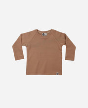 Camiseta Infantil de Inverno Manga Longa Unissex Raglan MiniMalista Liso Mocha - MiniMalista Baby - b2b, com-desconto-mm10, Frio, Kids, Menino, Neutro, Unissex, Winter Sale 40% -bebê-minimalista-estiloso