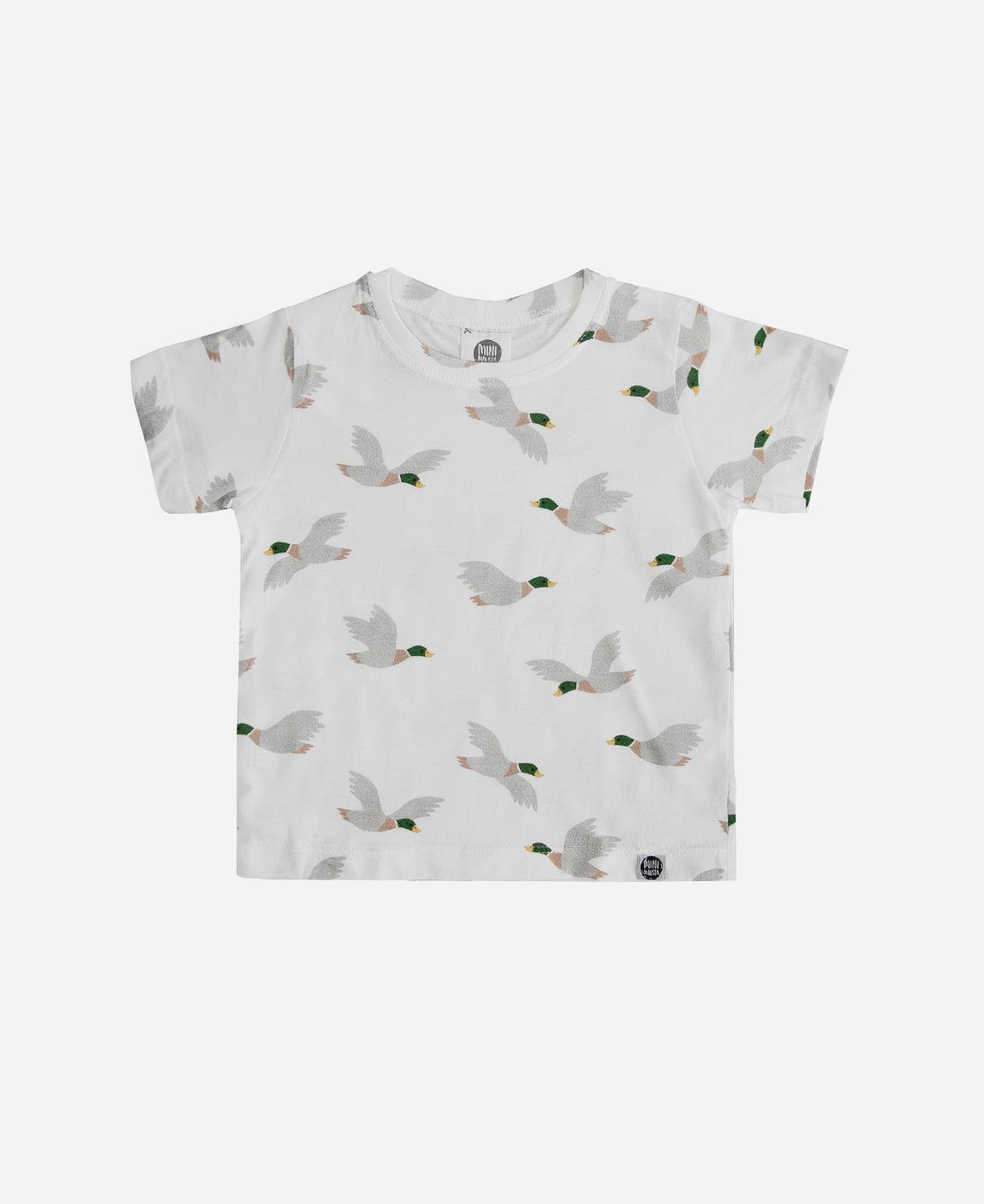 Camiseta Infantil Manga Curta Unissex Mallard Duck - MiniMalista Baby - b2b, com-desconto-mm10, Kids, Meia Estação, Menino, minime -bebê-minimalista-estiloso