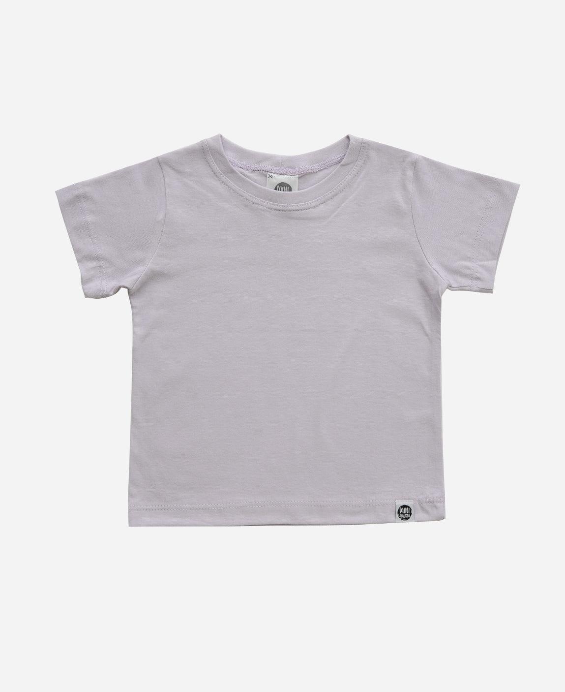 Camiseta Infantil Manga Curta Unissex MiniMalista Liso Lilac - MiniMalista Baby - b2b, com-desconto-mm10, Kids, Meia Estação, Menina -bebê-minimalista-estiloso