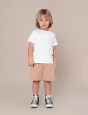 Camiseta Infantil Manga Curta Unissex MiniMalista | Liso Branco Off - MiniMalista Baby - 0.25, 0.3, Ano Novo, anonovo, b2b, Best, black-friday, com-desconto-mm10, Kids, Meia Estação, Menina, Neutro, new, Reveillon, tab-tam-camiseta-manga-curta, Unissex -bebê-minimalista-estiloso