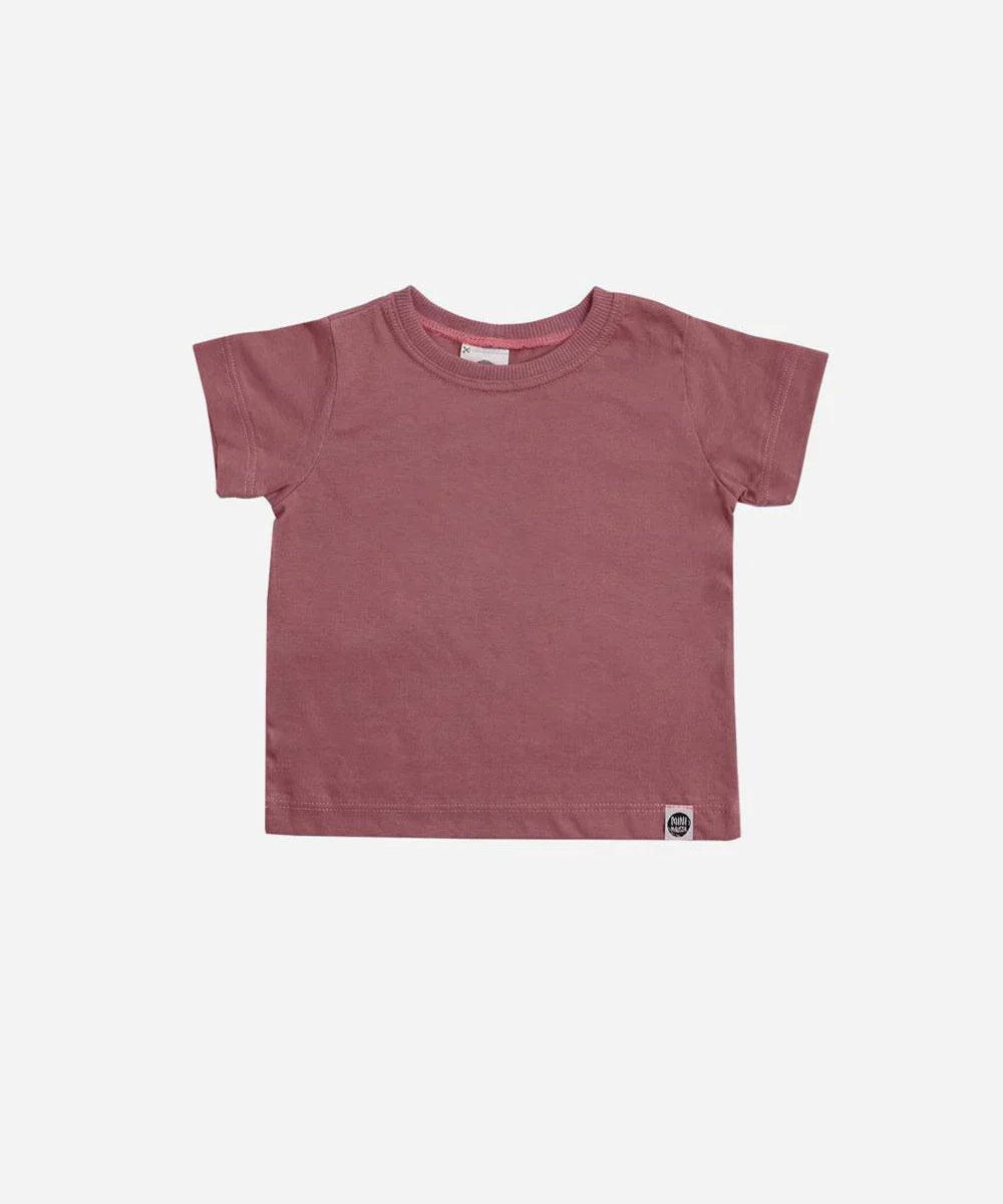 Camiseta Infantil Manga Curta Unissex MiniMalista | Liso Dark Rose - MiniMalista Baby - 0.2, 0.3, b2b, black-friday, com-desconto-mm10, Kids, Meia Estação, Menina, tab-tam-camiseta-manga-curta -bebê-minimalista-estiloso