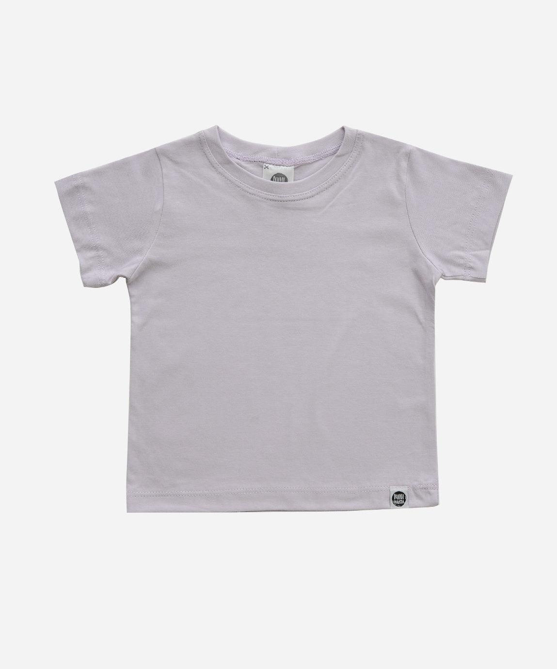 Camiseta Infantil Manga Curta Unissex MiniMalista | Liso Lilac - MiniMalista Baby - 0.3, b2b, black-friday, com-desconto-mm10, Kids, Meia Estação, Menina, tab-tam-camiseta-manga-curta -bebê-minimalista-estiloso