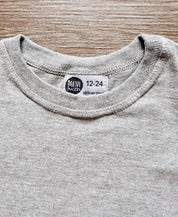 Camiseta Infantil Manga Curta Unissex MiniMalista | Liso Mescla Médio - MiniMalista Baby - 0.3, b2b, black-friday, com-desconto-mm10, Kids, Meia Estação, Menino, SALE-FINAL, tab-tam-camiseta-manga-curta -bebê-minimalista-estiloso