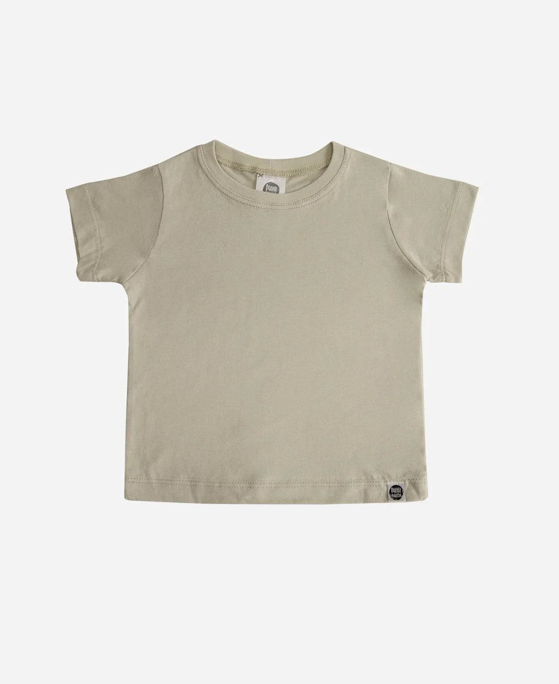 Camiseta Infantil Manga Curta Unissex MiniMalista | Liso Stone - MiniMalista Baby - 0.3, b2b, black-friday, com-desconto-mm10, Kids, Meia Estação, Menino, tab-tam-camiseta-manga-curta -bebê-minimalista-estiloso