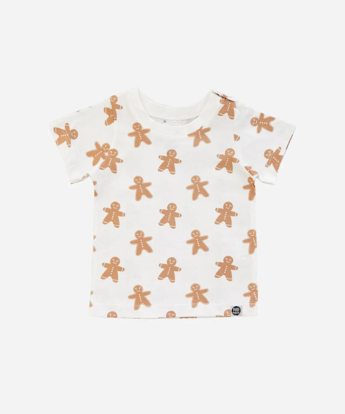 Camiseta Infantil Manga Curta Unissex | Gingerbread - MiniMalista Baby - 0.3, 0.35, b2b, black-friday, Christmas, com-desconto-mm10, Kids, Meia Estação, Menina, natal, Neutro, tab-tam-camiseta-manga-curta, Unissex, Xmas -bebê-minimalista-estiloso