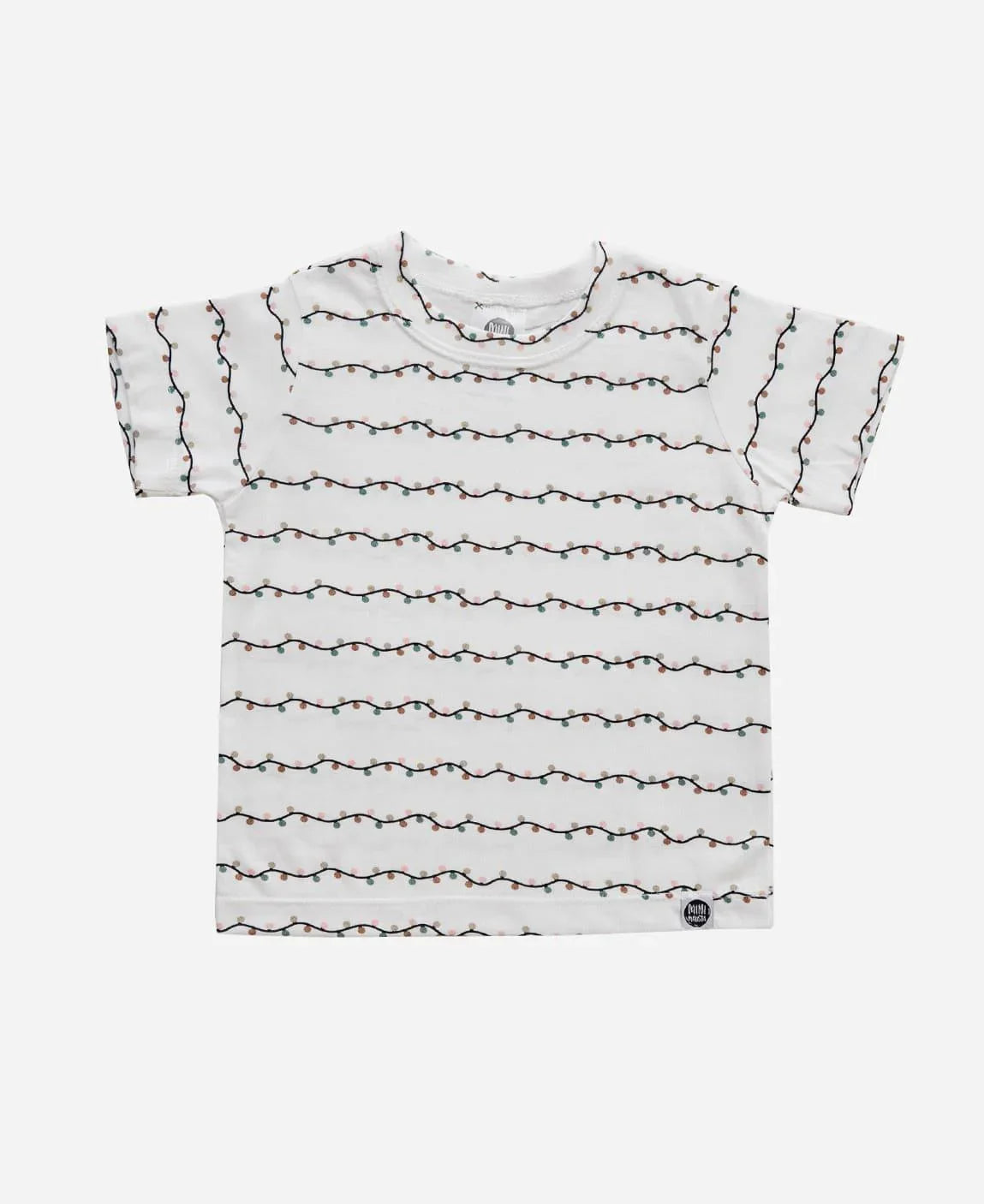 Camiseta Infantil Manga Curta Unissex | Lights - MiniMalista Baby - 0.3, Ano Novo, b2b, black-friday, Christmas, com-desconto-mm10, Kids, Meia Estação, Menina, minime, natal, Neutro, Reveillon, tab-tam-camiseta-manga-curta, Unissex, Xmas -bebê-minimalista-estiloso