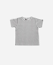 Camiseta Infantil Manga Curta Unissex | Listras Retrô Cinza - MiniMalista Baby - 0.3, 0.45, b2b, black-friday, Kids, Meia Estação, Menino, minime, Neutro, outlet, SALE-FINAL, tab-tam-camiseta-manga-curta, Unissex -bebê-minimalista-estiloso