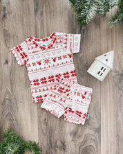 Camiseta Infantil Manga Curta Unissex | Xmas Tricot - MiniMalista Baby - 0, b2b, Christmas, com-desconto-mm10, Kids, Meia Estação, Menina, minime, natal, Neutro, tab-tam-camiseta-manga-curta, Unissex, Xmas -bebê-minimalista-estiloso