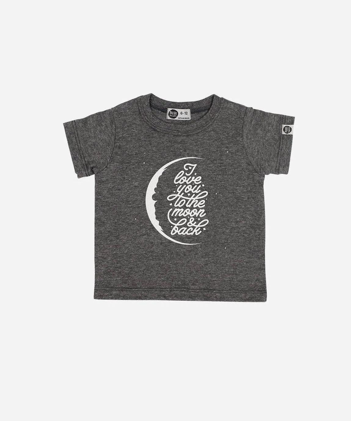 Camiseta Infantil Manga Curta Unissex To The Moon - MiniMalista Baby - 0.3, 0.35, b2b, black-friday, com-desconto-mm10, Kids, Meia Estação, Menina, Menino, Neutro, tab-tam-camiseta-manga-curta, Unissex -bebê-minimalista-estiloso