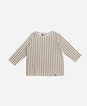 Camiseta Infantil Manga Longa | Listras Retrô Avelã - MiniMalista Baby - 0.3, 0.45, b2b, black-friday, Frio, Kids, Menino, minime, Neutro, outlet, SALE-FINAL, tab-tam-camiseta-longa, tab-tam-camiseta-manga-longa, Unissex -bebê-minimalista-estiloso