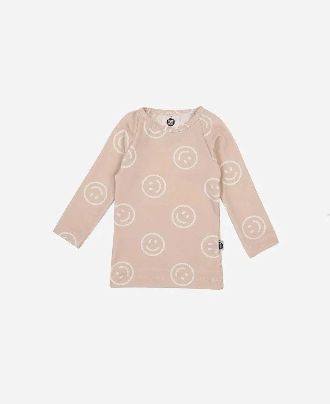 Camiseta Infantil Proteção Solar Unissex UV50+ | Smiley - MiniMalista Baby - 0.3, b2b, black-friday, Calor, com-desconto-mm10, Menino, Neutro, tab-tam-camiseta-praia, tab-tam-camiseta-solar-praia, tab-tamanho-camiseta-raglan, Unissex, Verão -bebê-minimalista-estiloso