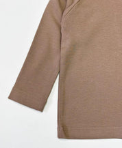 Camiseta Infantil de Inverno Manga Longa Unissex Raglan | Liso Mocha