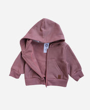 Casaco Capuz e Ziper Peluciado Unissex MiniMalista | Liso Dark Rose - MiniMalista Baby - 0.2, 0.3, b2b, Baby, black-friday, com-desconto-mm10, Frio, Kids, Menina, Neutro, tab-medidas-casaco-capuz, tab-tam-casaco-capuz-ziper-bebe, Unissex -bebê-minimalista-estiloso